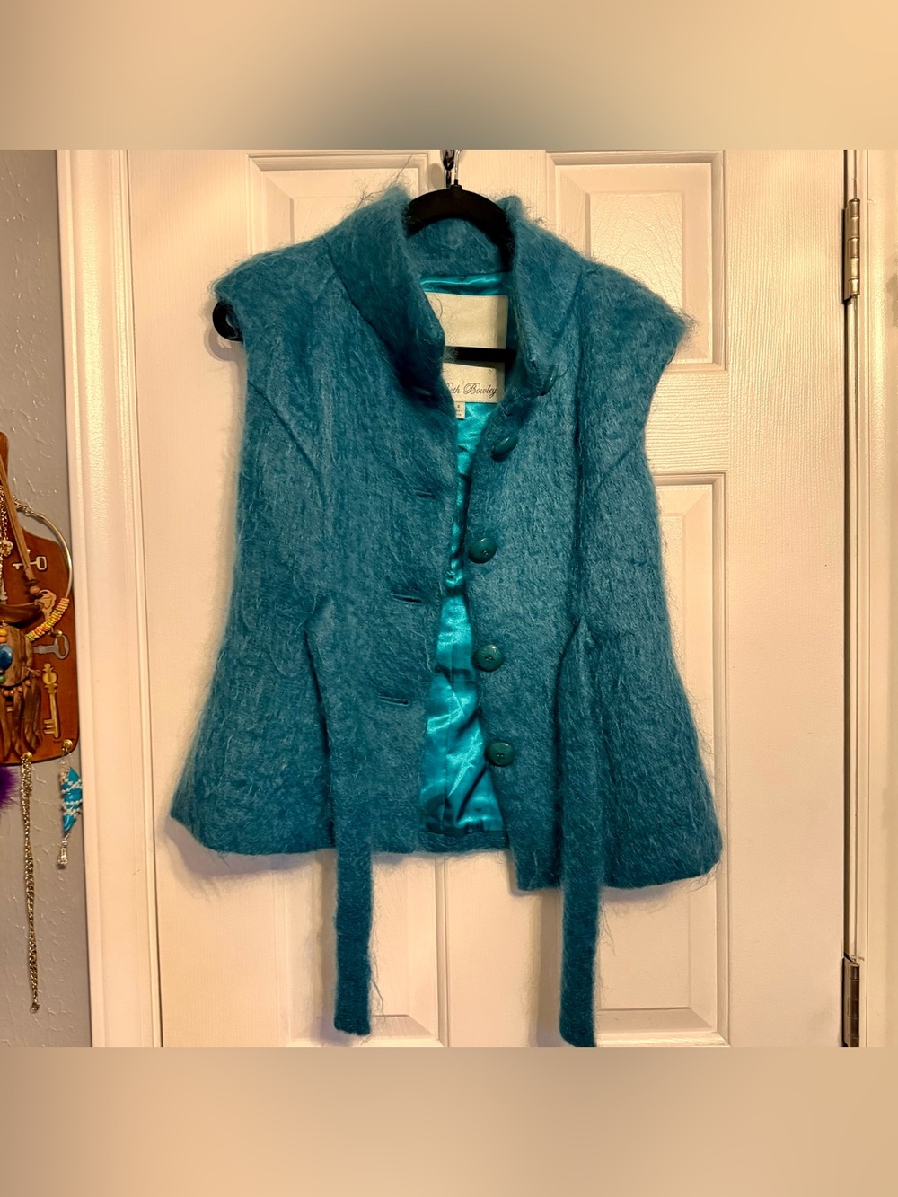 Vintage Beth Bowley Mohair and Wool Vest Womens 4